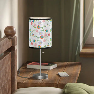Floral Pattern Lamp on a Stand Steel Vibrant Energy Style Dipaliz - Lamps