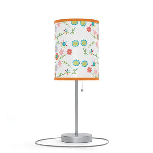 Floral Pattern Lamp on a Stand Steel Vibrant Energy Style Dipaliz - Lamps