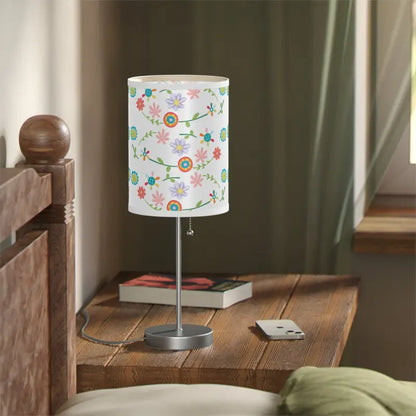 Chic Floral Pattern Steel Lamp to Light Up your Space - Home Decor