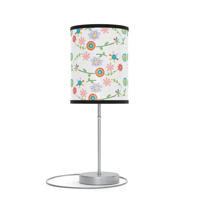 Chic Floral Pattern Steel Lamp to Light Up your Space - Home Decor