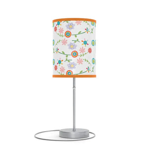 Floral Pattern Lamp on a Stand Steel Vibrant Energy Style Dipaliz - Lamps
