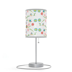 Floral Pattern Lamp on a Stand Steel Vibrant Energy Style Dipaliz - Lamps