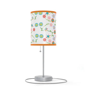 Floral Pattern Lamp on a Stand Steel Vibrant Energy Style Dipaliz - Lamps