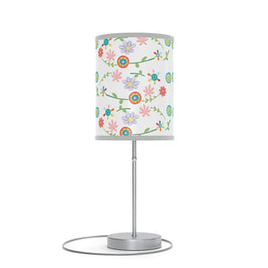 Floral Pattern Lamp on a Stand Steel Vibrant Energy Style Dipaliz - Lamps