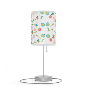 Floral Pattern Lamp on a Stand Steel Vibrant Energy Style Dipaliz - Lamps