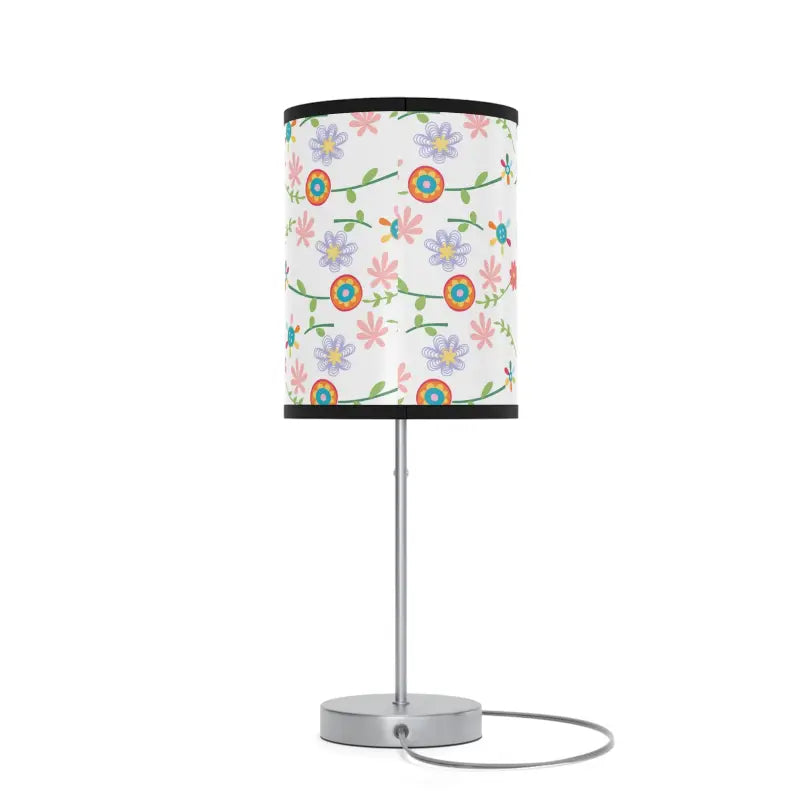 Chic Floral Pattern Steel Lamp to Light Up your Space - Home Decor