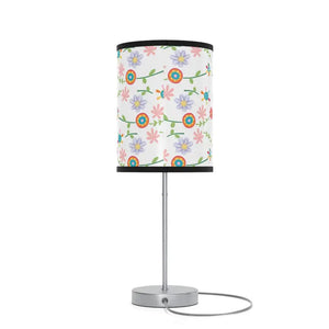 Floral Pattern Lamp on a Stand Steel Vibrant Energy Style Dipaliz - Lamps
