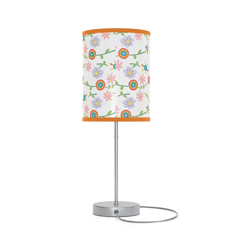 Chic Floral Pattern Steel Lamp to Light Up your Space - Home Decor