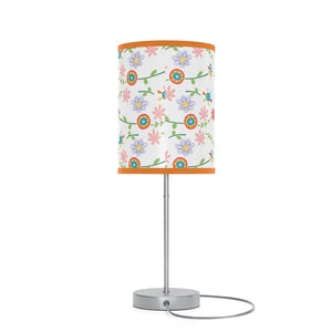 Floral Pattern Lamp on a Stand Steel Vibrant Energy Style Dipaliz - Lamps