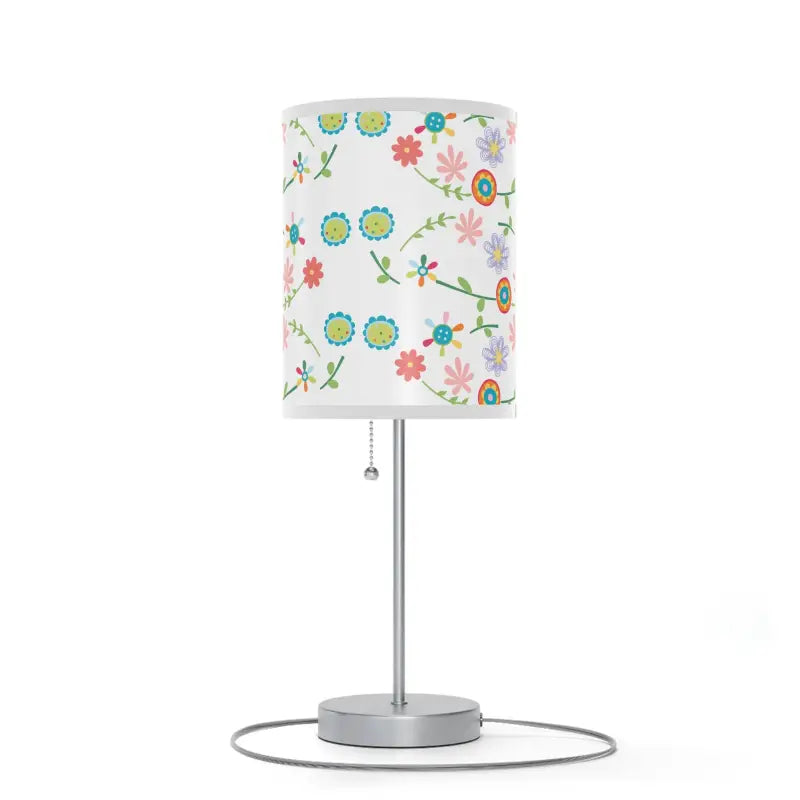 Chic Floral Pattern Steel Lamp to Light Up your Space - Home Decor