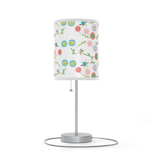 Floral Pattern Lamp on a Stand Steel Vibrant Energy Style Dipaliz - Lamps