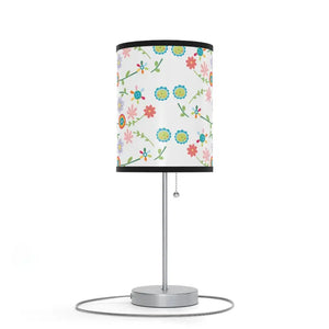 Floral Pattern Lamp on a Stand Steel Vibrant Energy Style Dipaliz - Lamps