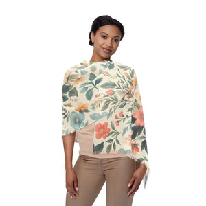 Floral Pattern Light Scarf - Vibrant Everyday Style - Dipaliz - 27’’ × 71’’ - Scarves & Shawls