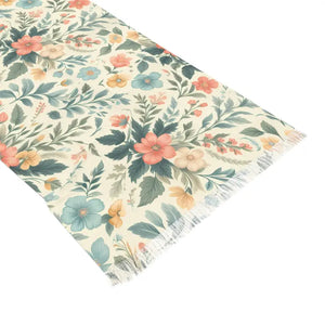 Floral Pattern Light Scarf - Vibrant Everyday Style - Dipaliz - 27’’ × 71’’ - Scarves & Shawls