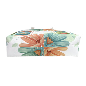 Floral Pattern Weekender Bag - Beach Tote - Dipaliz - Luggage & Bags