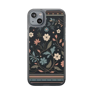 Floral Pattern Clear Case - Vibrant Bold Style Protection - Dipaliz - Iphone 14 Plus / Without Gift Packaging - Mobile