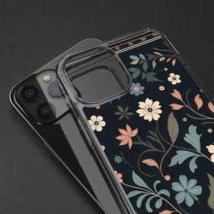 Floral Pattern Clear Case - Vibrant Bold Style Protection - Dipaliz - Mobile Phone Cases