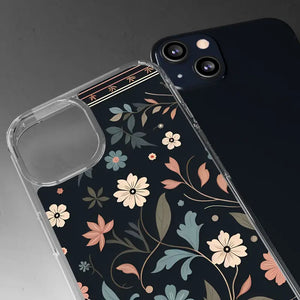 Floral Pattern Clear Case - Vibrant Bold Style Protection - Dipaliz - Mobile Phone Cases