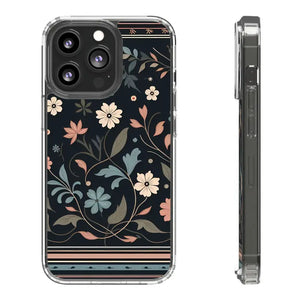 Floral Pattern Clear Case - Vibrant Bold Style Protection - Dipaliz - Iphone 13 Pro / Without Gift Packaging - Mobile