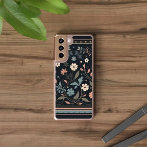 Floral Pattern Clear Case - Vibrant Bold Style Protection - Dipaliz - Mobile Phone Cases