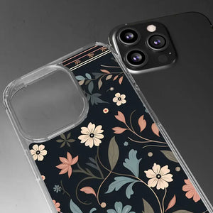 Floral Pattern Clear Case - Vibrant Bold Style Protection - Dipaliz - Mobile Phone Cases