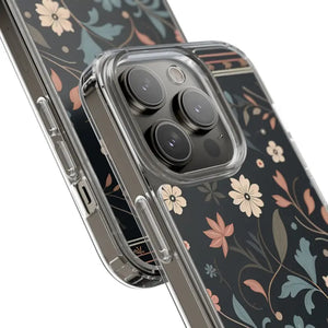 Floral Pattern Clear Case - Vibrant Bold Style Protection - Dipaliz - Mobile Phone Cases