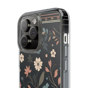 Floral Pattern Clear Case - Vibrant Bold Style Protection - Dipaliz - Mobile Phone Cases