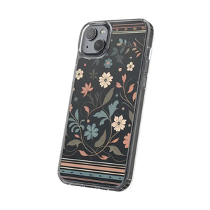 Floral Pattern Clear Case - Vibrant Bold Style Protection - Dipaliz - Mobile Phone Cases