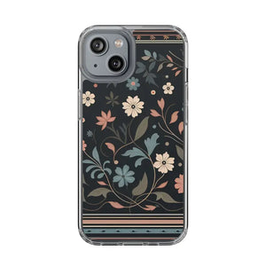 Floral Pattern Clear Case - Vibrant Bold Style Protection - Dipaliz - Iphone 14 / Without Gift Packaging - Mobile Phone
