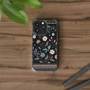 Floral Pattern Clear Case - Vibrant Bold Style Protection - Dipaliz - Mobile Phone Cases