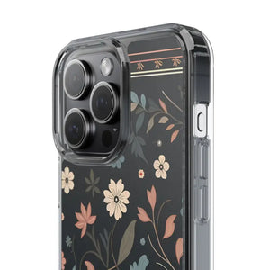 Floral Pattern Clear Case - Vibrant Bold Style Protection - Dipaliz - Mobile Phone Cases