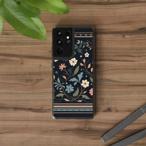 Floral Pattern Clear Case - Vibrant Bold Style Protection - Dipaliz - Mobile Phone Cases