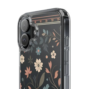Floral Pattern Clear Case - Vibrant Bold Style Protection - Dipaliz - Mobile Phone Cases