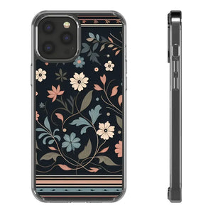 Floral Pattern Clear Case - Vibrant Bold Style Protection - Dipaliz - Iphone 12 Pro Max / Without Gift Packaging