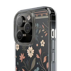 Floral Pattern Clear Case - Vibrant Bold Style Protection - Dipaliz - Mobile Phone Cases