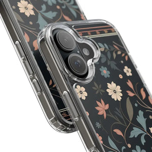 Floral Pattern Clear Case - Vibrant Bold Style Protection - Dipaliz - Mobile Phone Cases