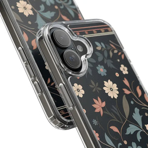 Floral Pattern Clear Case - Vibrant Bold Style Protection - Dipaliz - Mobile Phone Cases