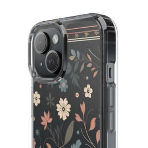 Floral Pattern Clear Case - Vibrant Bold Style Protection - Dipaliz - Mobile Phone Cases