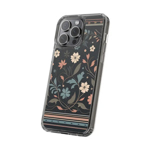 Floral Pattern Clear Case - Vibrant Bold Style Protection - Dipaliz - Mobile Phone Cases