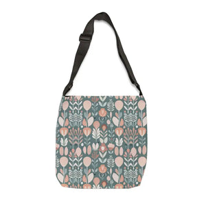 Floral Tote Bag - Polyester Green Pattern Style - Dipaliz - Bags