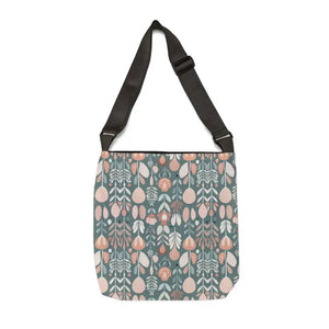 Floral Tote Bag - Polyester Green Pattern Style - Dipaliz - Bags