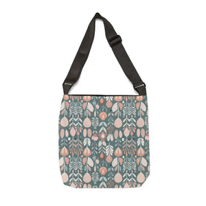 Floral Tote Bag - Polyester Green Pattern Style - Dipaliz - Bags