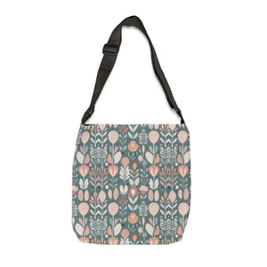Floral Tote Bag - Green Pattern Polyester Design - Dipaliz - Bags