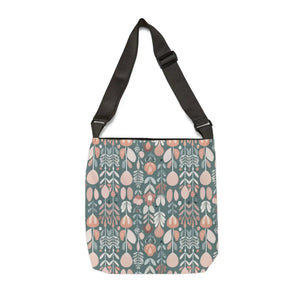Floral Tote Bag - Green Pattern Polyester Design - Dipaliz - Bags