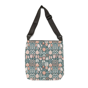 Floral Tote Bag - Green Pattern Polyester Design - Dipaliz - Bags