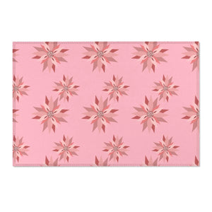 Floral Pattern Pink Area Rugs – Eco Fiber - Dipaliz