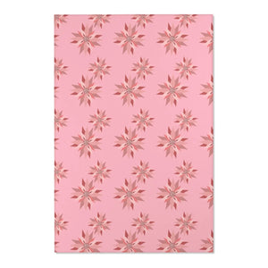 Floral Pattern Pink Area Rugs – Eco Fiber - Dipaliz