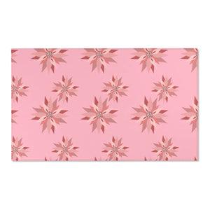 Floral Pattern Pink Area Rugs – Eco Fiber - Dipaliz