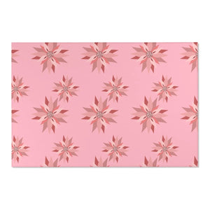 Floral Pattern Pink Area Rugs – Eco Fiber - Dipaliz