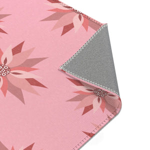 Floral Pattern Pink Area Rugs – Eco Fiber - Dipaliz